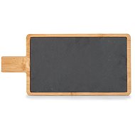 Zeller Slate serving plate with bamboo handle 40 × 19 cm - Serving Board