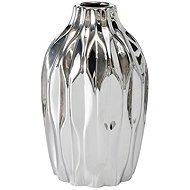 Boltze Silver vase Junas, 25 cm, shiny - Vase