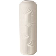 Boltze Stoneware vase ALIETTE, 25 cm, cream - Vase