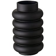 Boltze Glass vase RIBBO, 25 cm, black - Vase