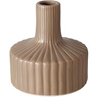 Boltze Striped vase LIBELLY, 11 cm, nude - Vase