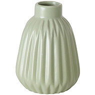 Boltze Striped ceramic vase ESKO, green - Vase
