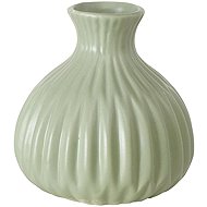 Boltze Striped vase ESKO, green, ceramic - Vase