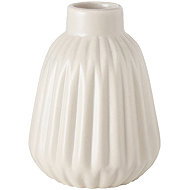 Boltze Striped ceramic vase ESKO, beige - Vase