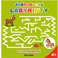 Infoa Jednoduché labyrinty se samolepkami, zelený sešit - bez autora