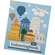 Craft Kniha omalovánek pro dospělé - Město a vesnice - Colouring Book