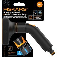 FISKARS Comfort set - irrigation gun multi + hose coupling Comfort STOP 1/2 “- 5/8“ - Garden Hose Nozzle