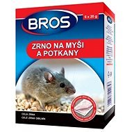 BROS Rodenticíd, zrno na myši a potkany 6 × 20 g - Rodenticíd