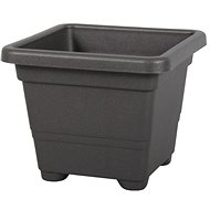 QUADRATO Plastic Anthracite Flowerpot 38 x 38 x 30cm - Flower Pot
