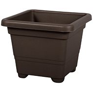 QUADRATO Plastic Brown  Flowerpot 38 x 38 x 30cm - Flower Pot