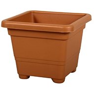 QUADRATO Plastic Terracotta Flowerpot 38 x 38 x 30cm - Flower Pot