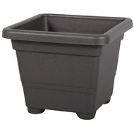 QUADRATO Plastic Anthracite Flowerpot 45 x 45 x 36cm - Flower Pot