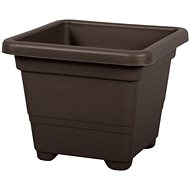 QUADRATO Plastic Brown Flowerpot 45 x 45 x 36cm - Flower Pot