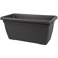 Window box ANTHEA plastic anthracite 60x32x28cm - Flower Box