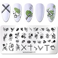 NICOLE DIARY Nail stencils 177 - Nail Decoration