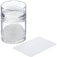 BAFI Silicone stamp and squeegee, transparent - Nail Decoration