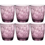 BORMIOLI DIAMOND Gläser 300 ml violett, 6 Stück - Glas