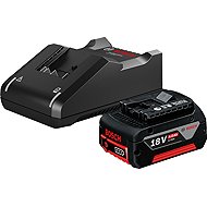 BOSCH Professional Startovací sada 2 x Akumulátor GBA 18V 4,0Ah + Nabíječka GAL 18V-40 - Charger and Spare Batteries