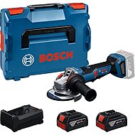 BOSCH Professional Angle Grinder AKU GWS18V-11PS, L-Boxx 0.601.9N4.302 (2 × 5 Ah) - Angle Grinder 