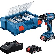 BOSCH Professional GSB 18V-45 Cordless Hammer Drill, accessory set 0.615.A50.07G (2 × 2Ah) - Hammer Drill