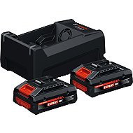 BOSCH Professional 2× akumulátor EXBA 18V-40 + nabíječka GAL 12V/18V-80 1.600.A03.73J - Charger and Spare Batteries