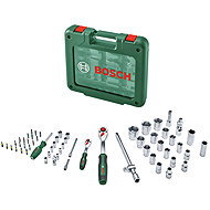BOSCH Sada s ráčnami 1/4" a 1/2", nástrčné hlavice 5–32 mm, bity 25 mm, 60 ks 1.600.A03.9J8 - Krova készlet