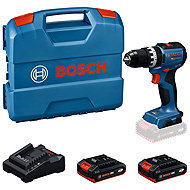 BOSCH Professional Vrtačka AKU s příklepem GSB 18V-52, nabíječka, kufr 0.601.9S0.123 (2 × 2 Ah) - Akkus fúró