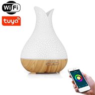 BOT Smart aroma diffuser B5 - white and light brown wood 400 ml - Aroma Diffuser 