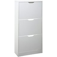 5five Simply Smart Narrow shoe chest, 60 × 24 × 118 cm, white - Shoe Rack