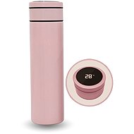 BOT Thermos Flask with Thermometer and Replaceable Battery Pink - Thermos