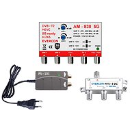 EVERCON antenna set for 5 TVs 838-101-5 5G for DVB-T2 - Antenna Amplifier