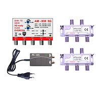 EVERCON antenna set for 9 TVs 838-101-9 5G for DVB-T2 - Antenna Amplifier