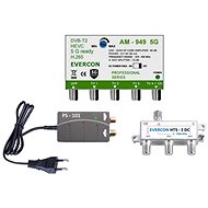 EVERCON antenna set for 6 TVs 949-101-6 5G for DVB-T2 - Antenna Amplifier
