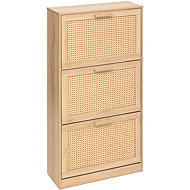 5five Simply Smart Shoe Cabinet Narrow CANE tall shoe cabinet, Vienna weave, 60 × 24 × 113 cm - Shoe Rack