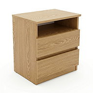Edaxo AURI bedside table, 40 × 50 × 32, brown - Night Stand