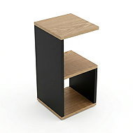 Edaxo Folding table KODA, 21 × 21 × 49 cm, brown - Night Stand