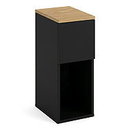 Edaxo Narrow storage table TENY, 20 × 30 × 55 cm, black - Night Stand