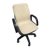 Grandma Ovechkova Seat with backrest made of natural merino wool - Chair Cushion