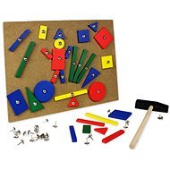 Wooden Hammer and pins - Game Set