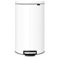 Brabantia FlatBack pedal + Silent 30l, white - Rubbish Bin