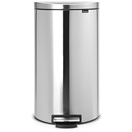 Brabantia FlatBack pedal + Silent 30l, matt steel - Rubbish Bin
