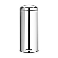 Brabantia Retro Pedal bin Silent 30l, bright steel - Rubbish Bin