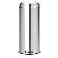 Brabantia Retro Pedal bin Silent 30l, Matt Steel - Rubbish Bin