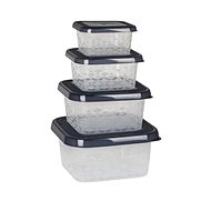 Branq Set of food containers Ori anthracite 4pcs - square - Food Container Set