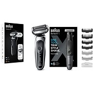 Braun Series 7 71-S1000s Electric Shaver Silver + Braun Series X XT5200 Trimmer - Kit