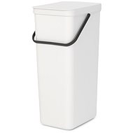Brabantia Sort & Go Basket 40l, White - Rubbish Bin