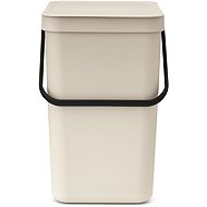 Brabantia Sort & Go Waste Bin 25L, Soft Beige - Rubbish Bin