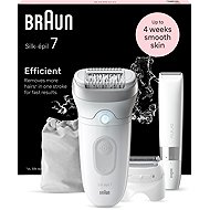 Braun Silk-épil 7 7-441, White/Silver + mini hair trimmer - Epilator