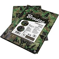 BRADAS Camouflage tarpaulin with eyelets 4×6m 90g/m2 - Tarp Cover