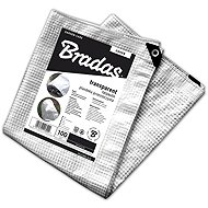 BRADAS Reinforced transparent tarpaulin with eyelets 3×5m 100g/m2 - Tarp Cover